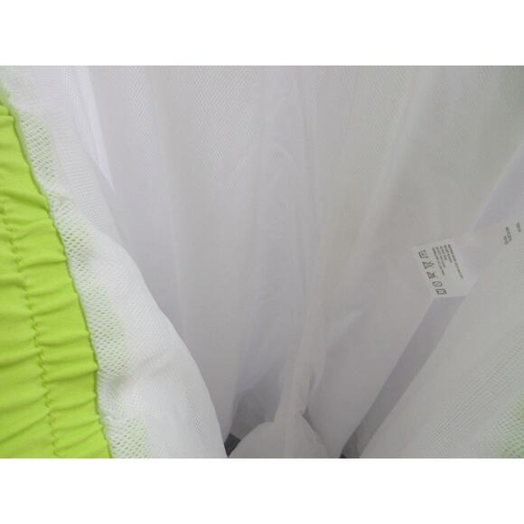 NWT Sergio Tacchini TCP Shorts Mens Size Large Mesh Lined WHITE LIME Shorts - Picture 12 of 13